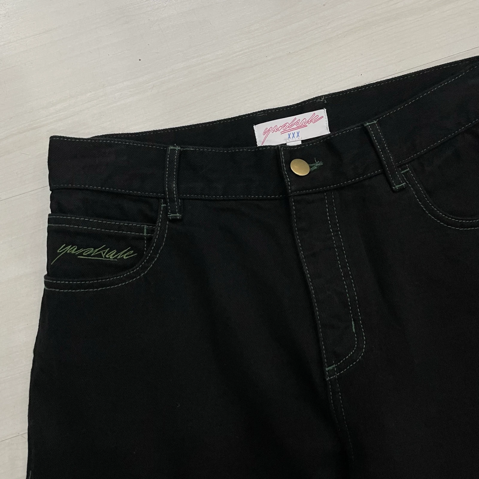 Calça Yardsale Phantasy Denim Jeans (Preto/Verde) – photo 9